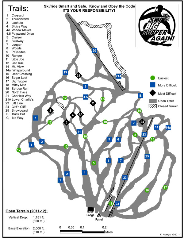Big Tupper Ski Area Trail Map My Ski Search | Big Tupper In Tupper Lake, Ny