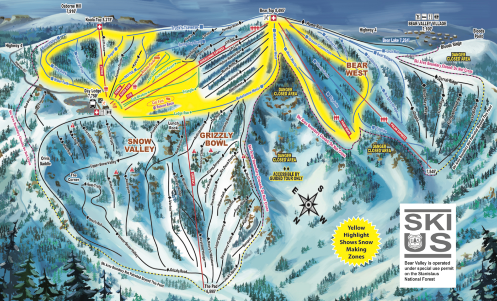 My Ski Search Bear Valley Ski Resort in Bear Valley, CA